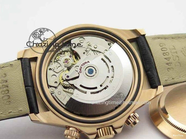 MiroTime 0315 Daytona 116515 Noob 1:1 Best Edition RG Black Dial On Black Leather Strap A NewStyle 3789